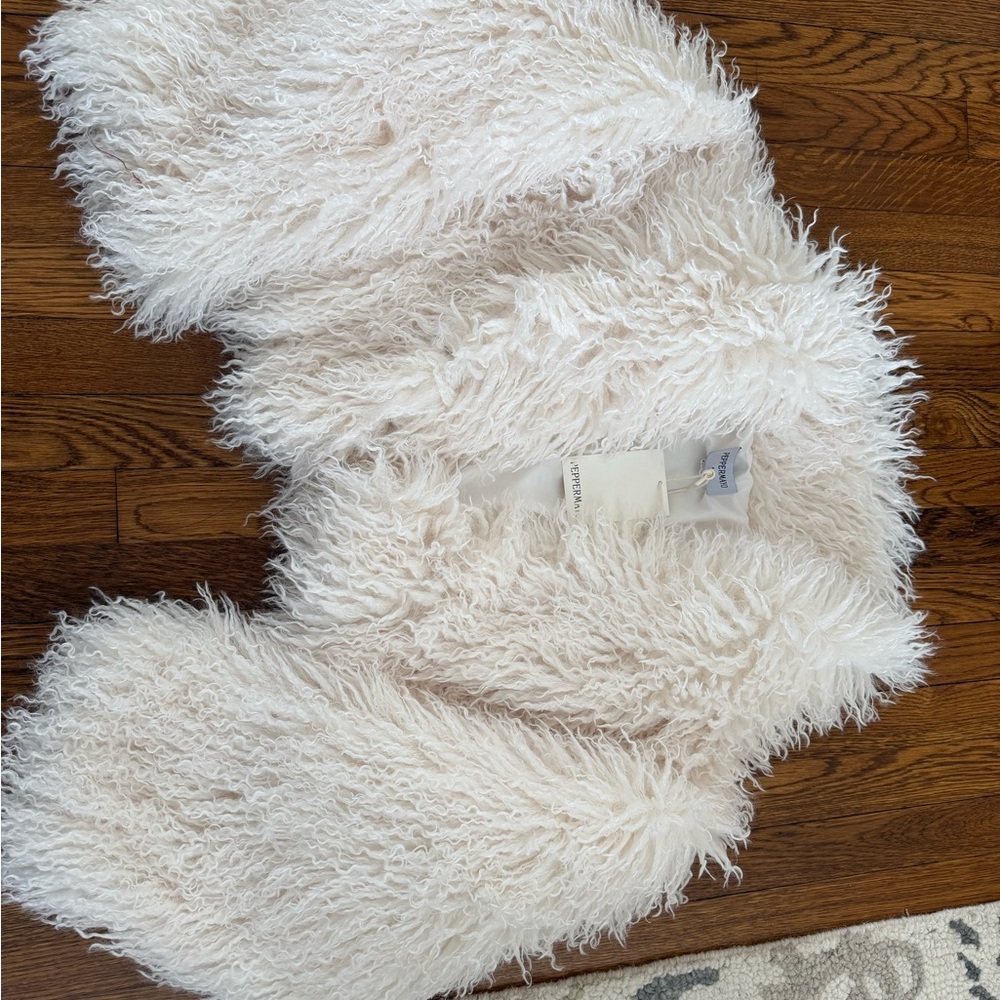 Peppermayo Cream Teddy Jacket